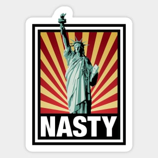 Nasty Lady Liberty Sticker